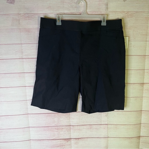 Ellen Tracy NWT Black INK Pull On Shorts Size XL - Picture 6 of 7